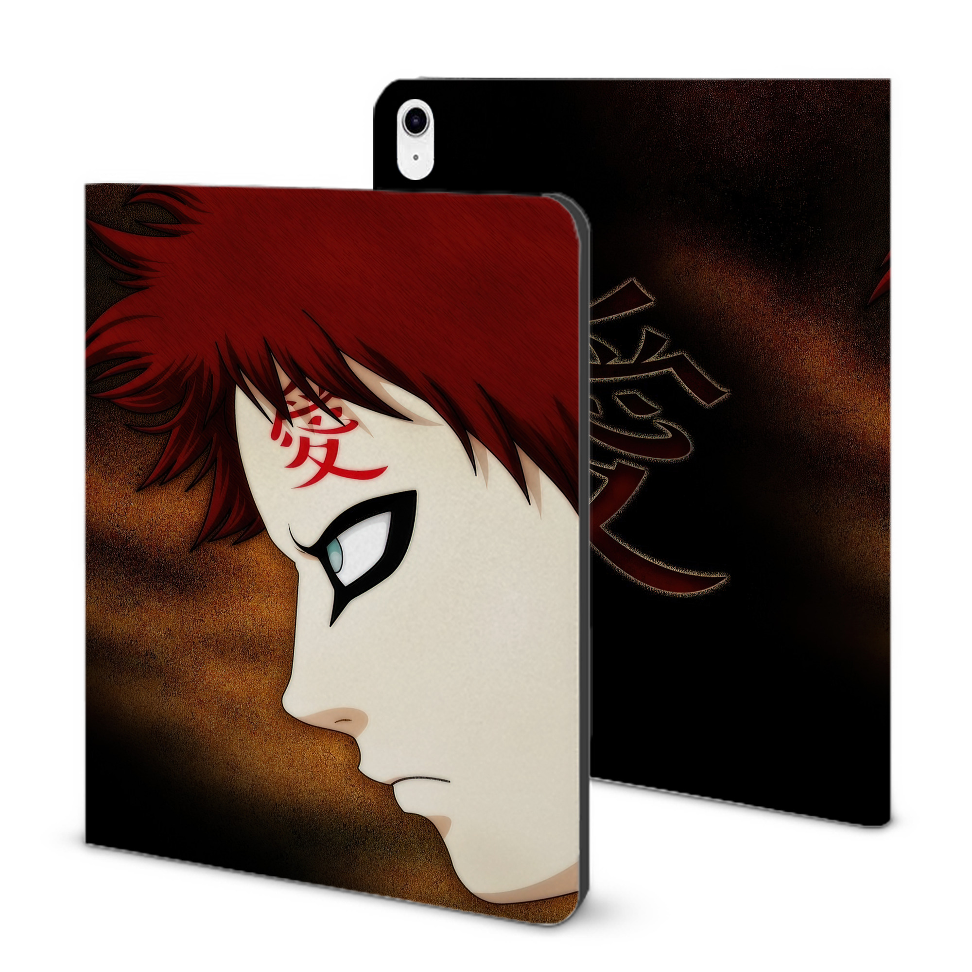 （画像用） NARUTO -ナルト- NARUTO -ナルト- 疾風伝 IPad ケース ブック型 PUレザー TPU 耐衝撃 軽量 薄型 ペン収納なし 全面保護 IPad 各モデル対応